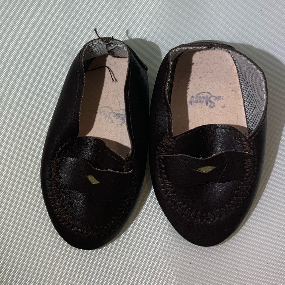 GUC Vintage Brown Penny Loafers Shoes - for 18 inch Dolls & American Girl Dolls
